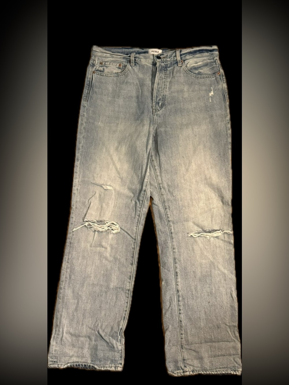 Pistola denim wide leg jeans